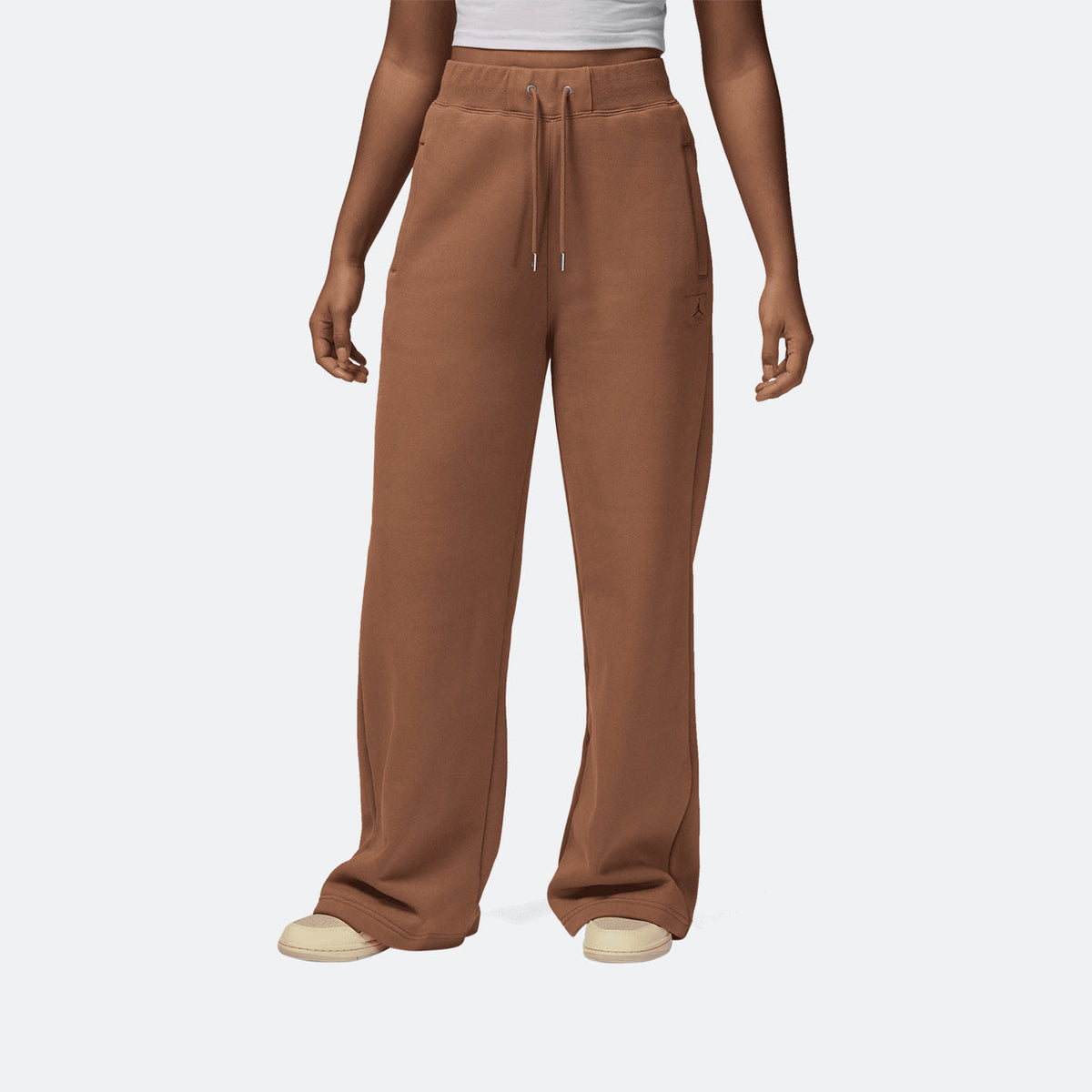 W Jordan Flight Fleece Pants- Archaeo Brown