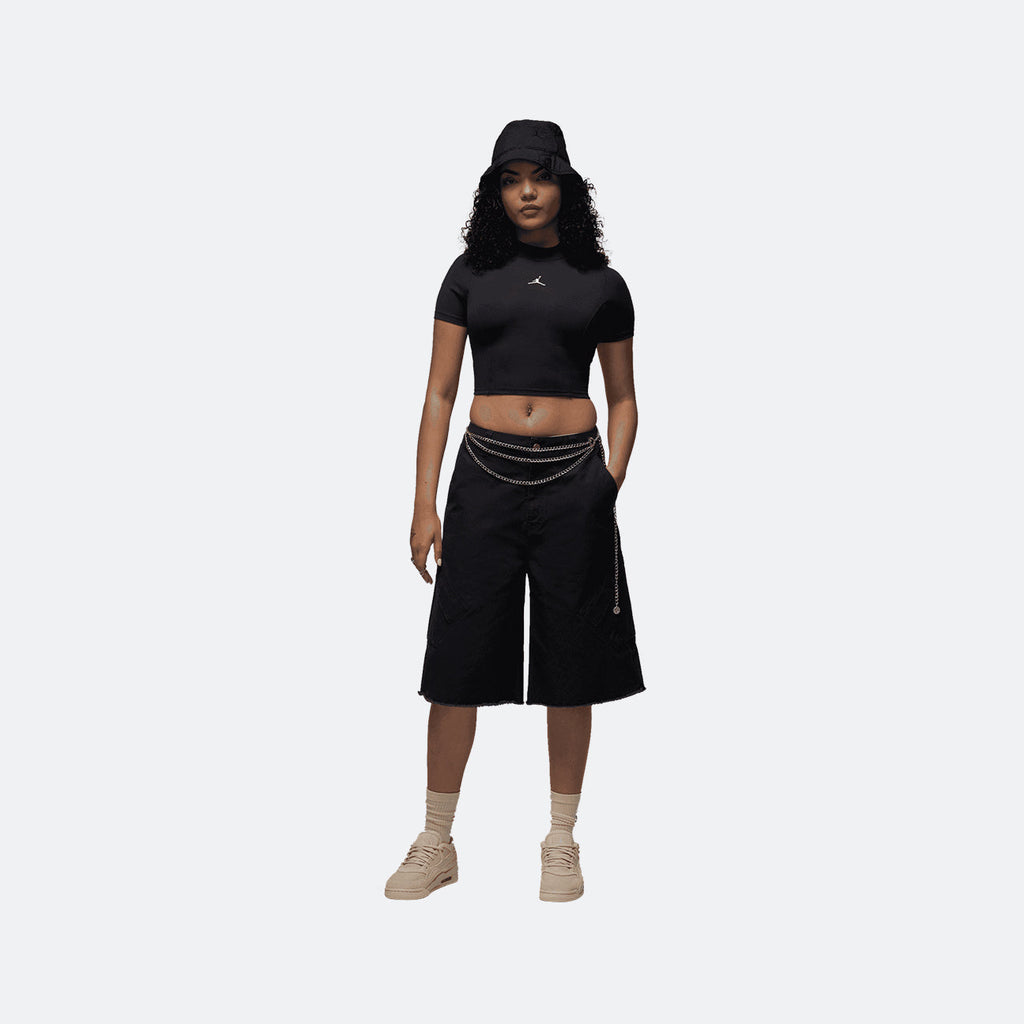 W Jordan Flight Chicago Big Shorts - Black