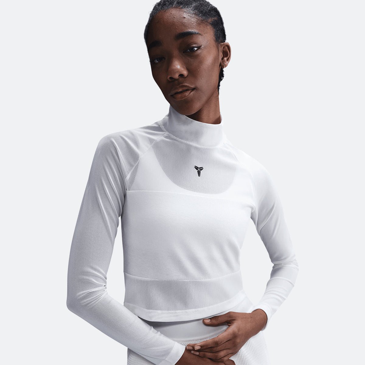 W Nike Kobe L/S Crop Top - Sail