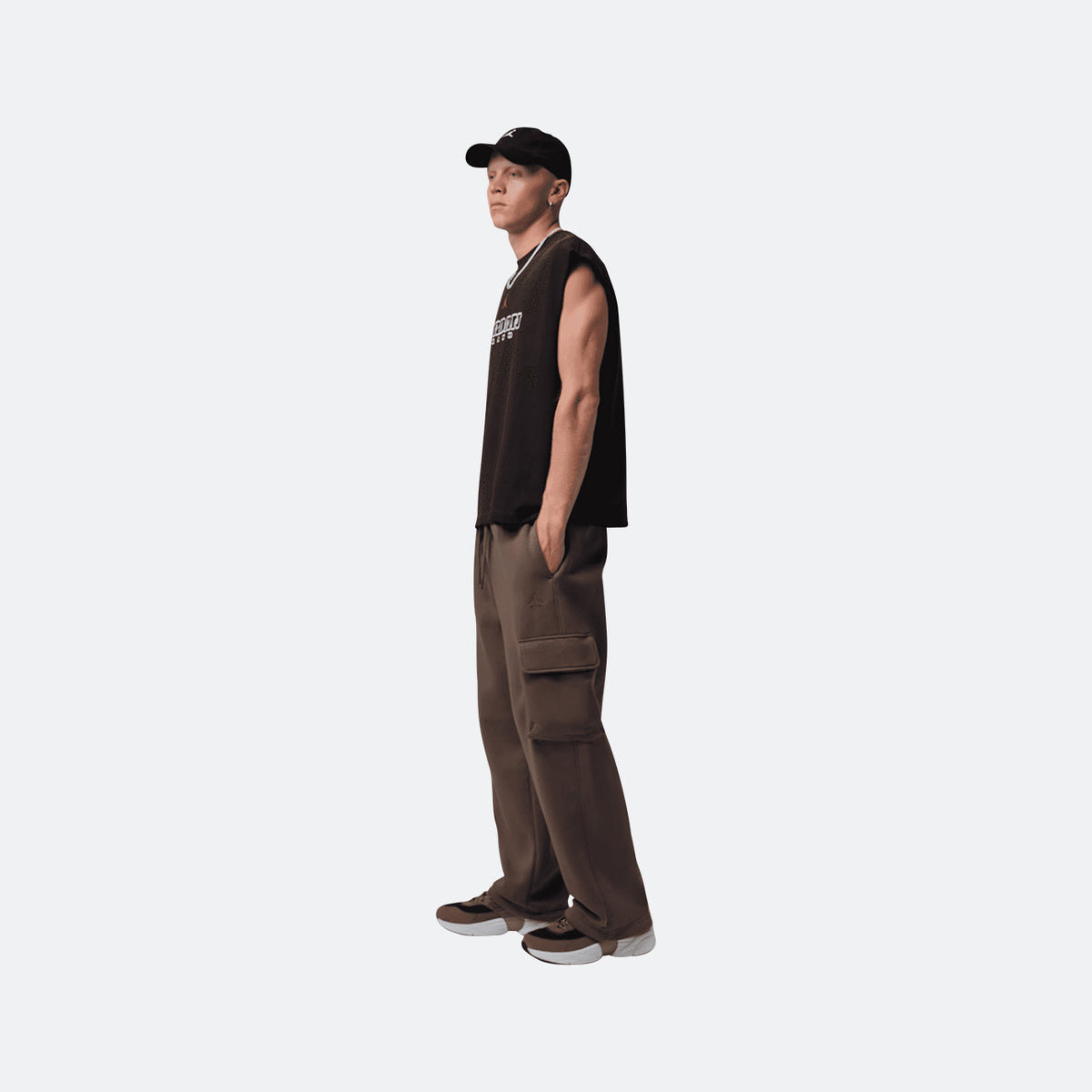 Jordan Brooklyn Oversized Fleece Cargo pant - Palomino
