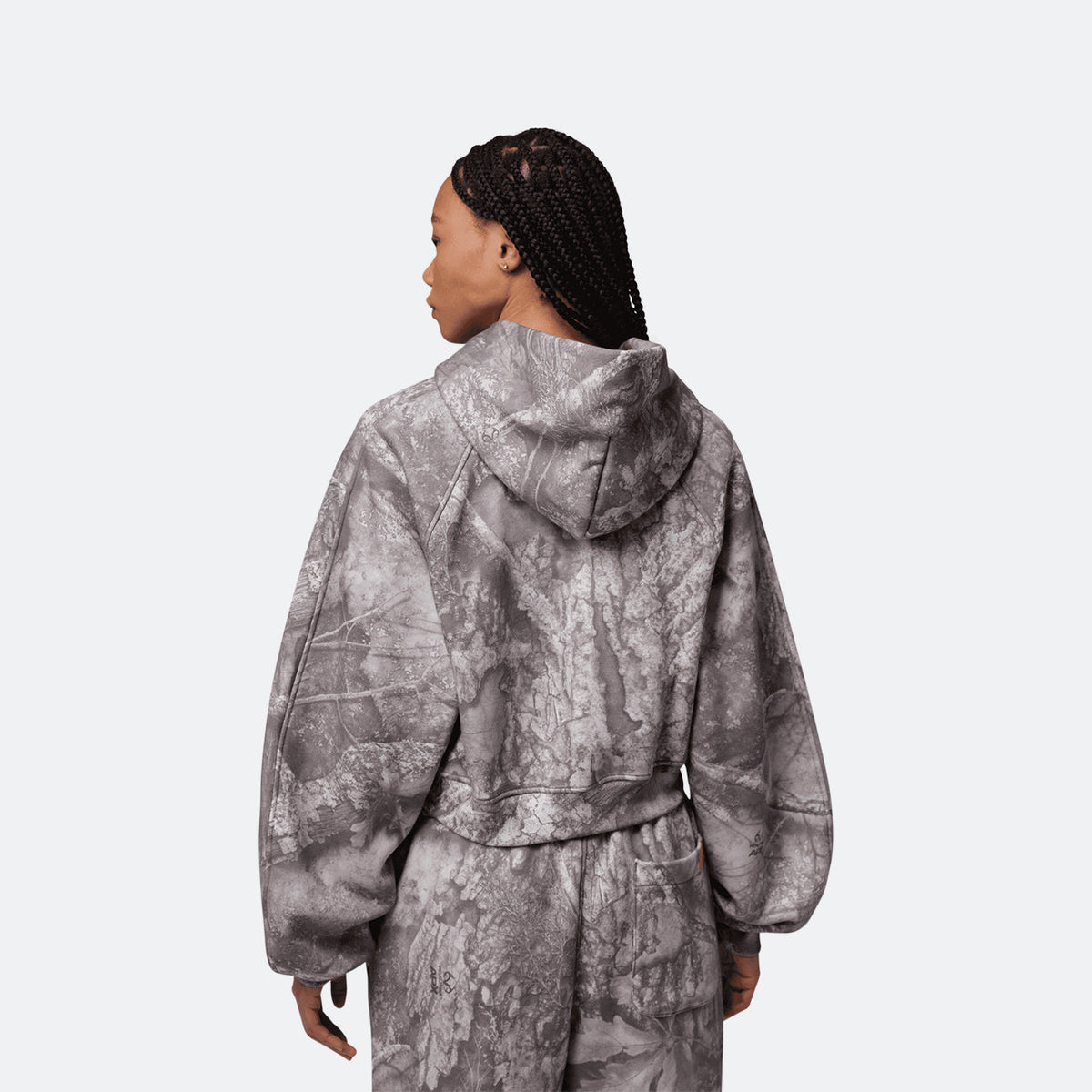 W Jordan Brooklyn RealTree Cropped Pullover Hoodie