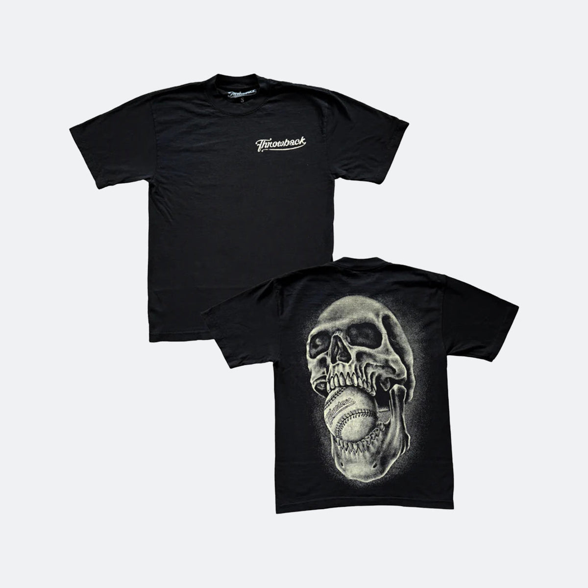 Throwback City 00s Baseball Mouth Tee - Mocha
