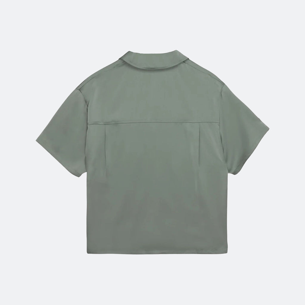 HTG Satin Chest Logo Camp Collar