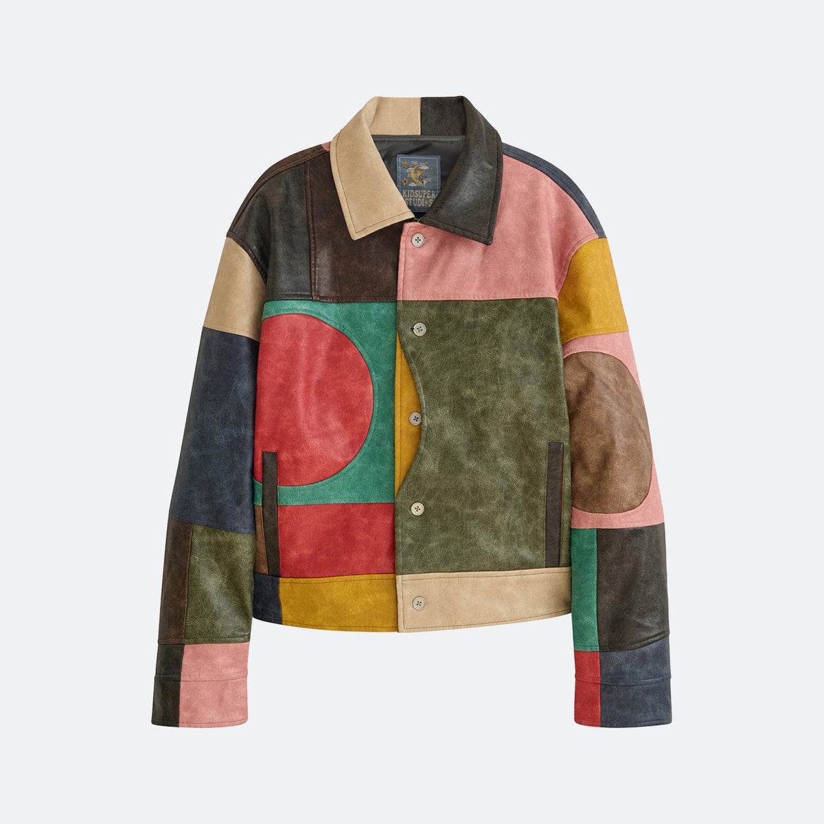 KidSuper Patchwork Leather Jacket