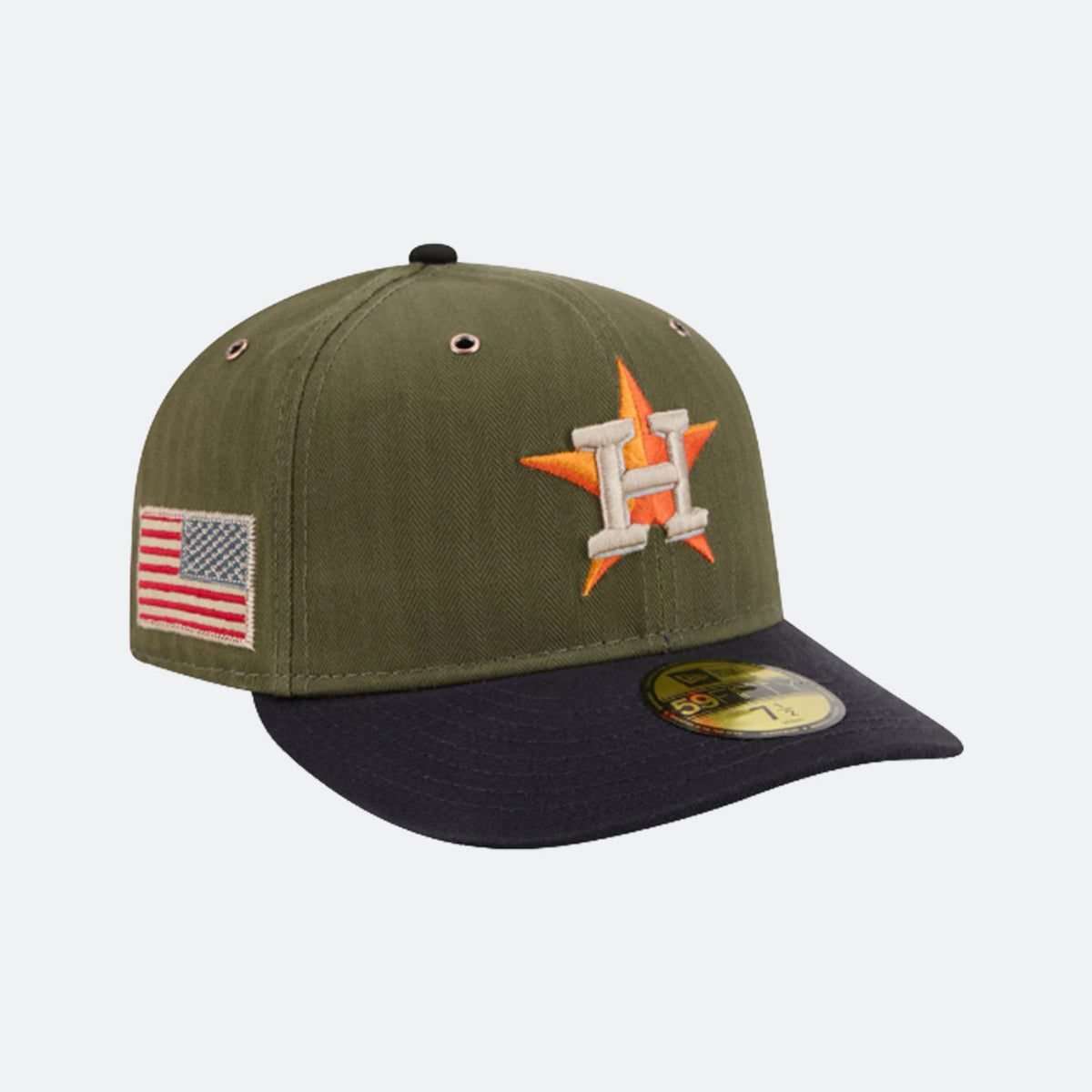 New Era Astros 5950 Low Profile "Army"