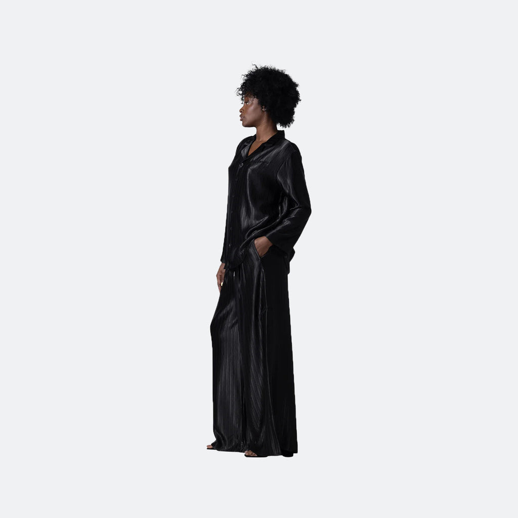 WMNS Honor The Gift Loose Satin Stripe Wide Leg