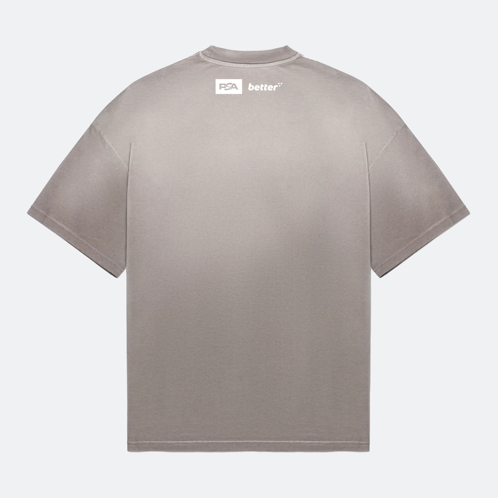 better+ x PSA "Wire" Tee - Light Wash